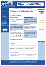 PHPJunkyard.com website in 2004